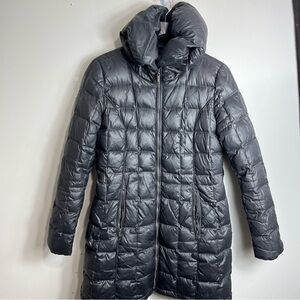laundry by Shelli Segal Black Down Parker Coat size Medium